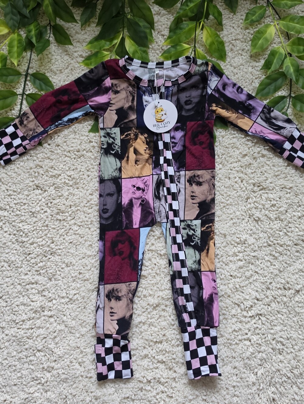 Unisex Baby Taylor Swift Patchwork Sleeper (3-6 Months)